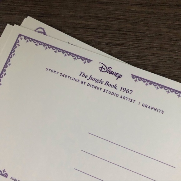 Disney Villains Postcards: The Jungle: Shere Khan and Kaa Book 4 pack. - Picture 6 of 6